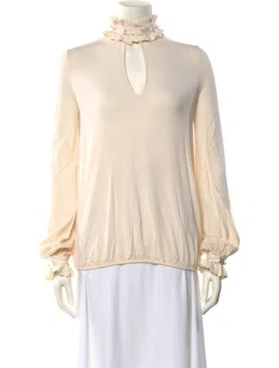 Pre-owned Alexander Mcqueen Wool Turtleneck Sweater In Neutral