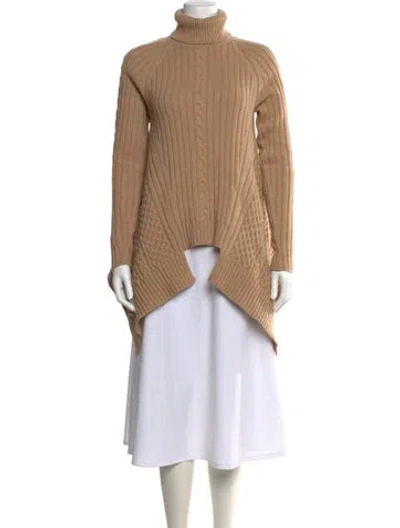 Pre-owned Alexander Mcqueen Wool Turtleneck Sweater In Neutral