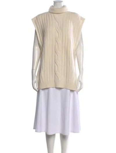 Pre-owned Alexander Mcqueen Wool Turtleneck Sweater In Neutral