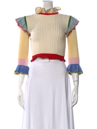 Pre-owned Alexander Mcqueen Wool Turtleneck Sweater In Neutral