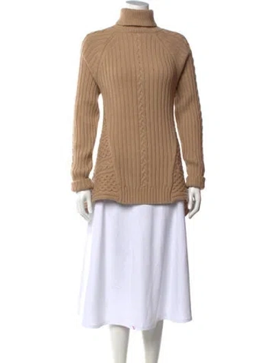 Pre-owned Alexander Mcqueen Wool Turtleneck Sweater In Neutral