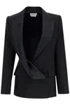 Alexander Mcqueen Wool Tuxedo Jacket In Black