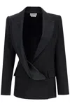 Alexander Mcqueen Wool Tuxedo Jacket In Black