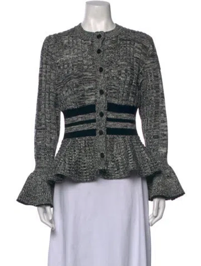 Pre-owned Alexander Mcqueen Wool Tweed Pattern Sweater In Grey