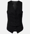 Alexander Mcqueen Wool Vest In Black