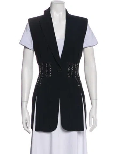 Pre-owned Alexander Mcqueen Wool Vest In Gray