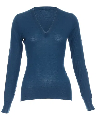 Pre-owned Alexander Mcqueen Wool V-neck Sweater