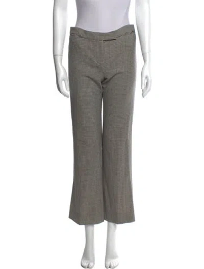 Pre-owned Alexander Mcqueen Wool Wide Leg Pants In Gray