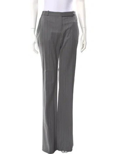 Pre-owned Alexander Mcqueen Wool Wide Leg Pants In Green