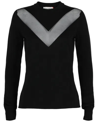Alexander Mcqueen Wool-blend Sweater In Black