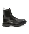 Alexander Mcqueen Leather Boot In Black