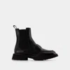 Alexander Mcqueen Bottines Worker Punk -  - Cuir - Noir In Black