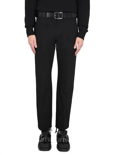 Alexander Mcqueen Pants With T-bar Belt In Black