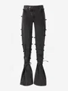 Alexander Mcqueen Worn Effect Jeans In Black