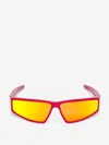 Alexander Mcqueen Wraparound Sunglasses In Red