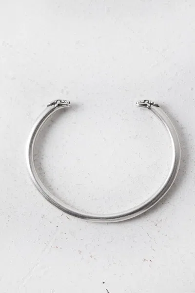 Pre-owned Alexander Mcqueen X Chrome Hearts Double Dog Bangle Bracelet In Brown