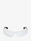 Alexander Mcqueen Y2k Metal Sunglasses In Light Silver