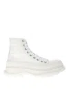Alexander Mcqueen Tread Slick High-top Sneakers In White
