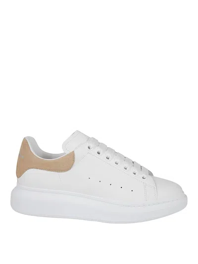Alexander Mcqueen Oversized Leather Sneakers In White
