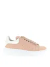 Alexander Mcqueen Leather Lace-up Sneakers In Neutral