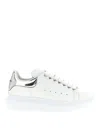 Alexander Mcqueen Larry Sneakers Silver In White