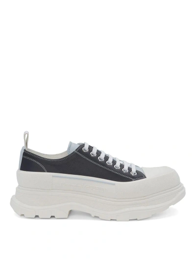 Alexander Mcqueen Tread Slick Lace-up Sneakers In White