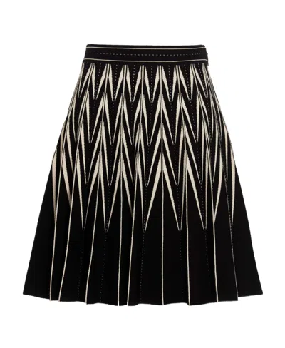 ALEXANDER MCQUEEN ALEXANDER MCQUEEN ELASTICATED WAISTBAND PLEATED MINI SKIRT