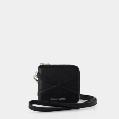 Alexander Mcqueen Black Leather Wallet