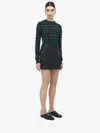 Alexander Mcqueen Zip Detail Leather Mini Skirt