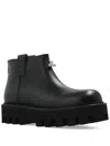 Alexander Mcqueen Zip-fastening Platform Ankle Boots In Black