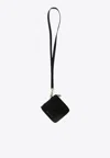 Alexander Mcqueen Mini Harness Wallet With Zipper Closure In Black