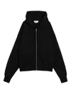 Alexander Mcqueen Zip-up Cotton Hoodie In Black