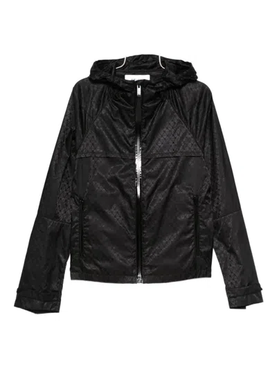 Alexander Mcqueen Zip-up Hooded Jacket In Black