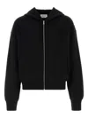 Alexander Mcqueen Zip-up Hoodie In Black