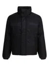 Alexander Mcqueen Quilted Jacket With High Collar And Pockets In Black