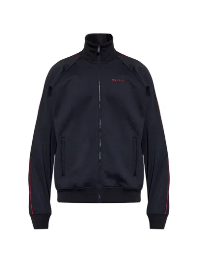 Alexander Mcqueen Zip-up Sweatshirt In Blue