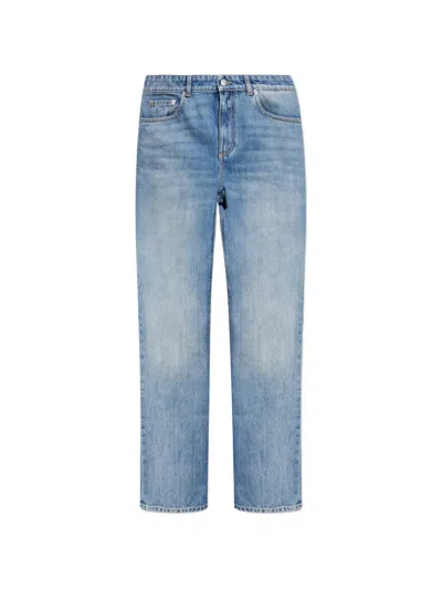 Alexander Mcqueen Zip-detail Jeans In Blue