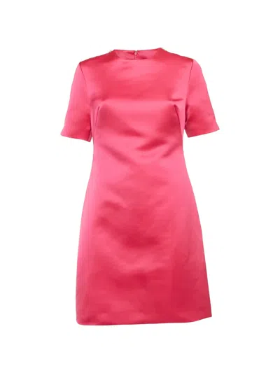 Pre-owned Alexander Mcqueen Zip-detail Mini Dress In Pink