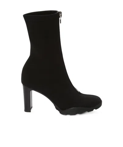 ALEXANDER MCQUEEN ALEXANDER MCQUEEN SLIM TREAD ZIPPED BOOTS