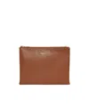 Alexander Mcqueen Zipper Wallet In Brown