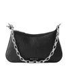 Alexander Mcqueen Zippered Shoulder Bag In Black