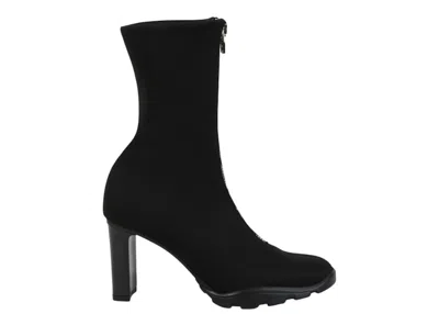 Pre-owned Alexander Mcqueen Zipup Ankle Boots (women's) Sneakers In Black