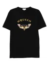 Alexander Mcqueen Embroidered T-shirt In Black