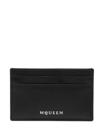 Alexander Mcqueen Wallet Decorated With Skull In Black