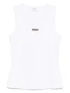 Alexander Mcqueen Mcqueen Placket Tank Top In White