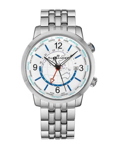 Alexander Men's Journeyman 2 Silver-tone Stainless Steel , Silver-tone Dial , 40mm Round Watch