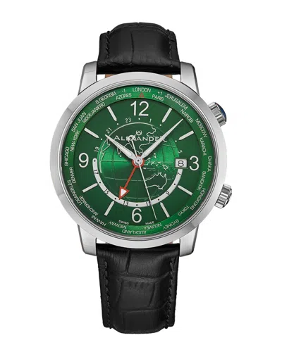 Alexander 2 Quartz Green Dial Mens Watch A171a-04 In Black / Green