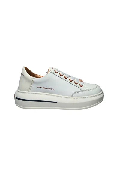 Alexander Smith Asbblsw-1804-twt  Women's White Leather In Gray