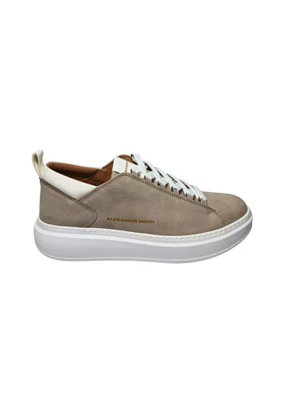 Alexander Smith Asbbwym-2258-lyw  Men's White Leather In Brown