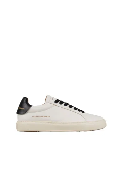 Alexander Smith Asbcsom-3663-wbk  Men's White Leather
